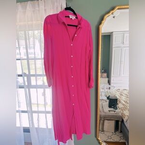 Victoria Dunn pink shirt dress